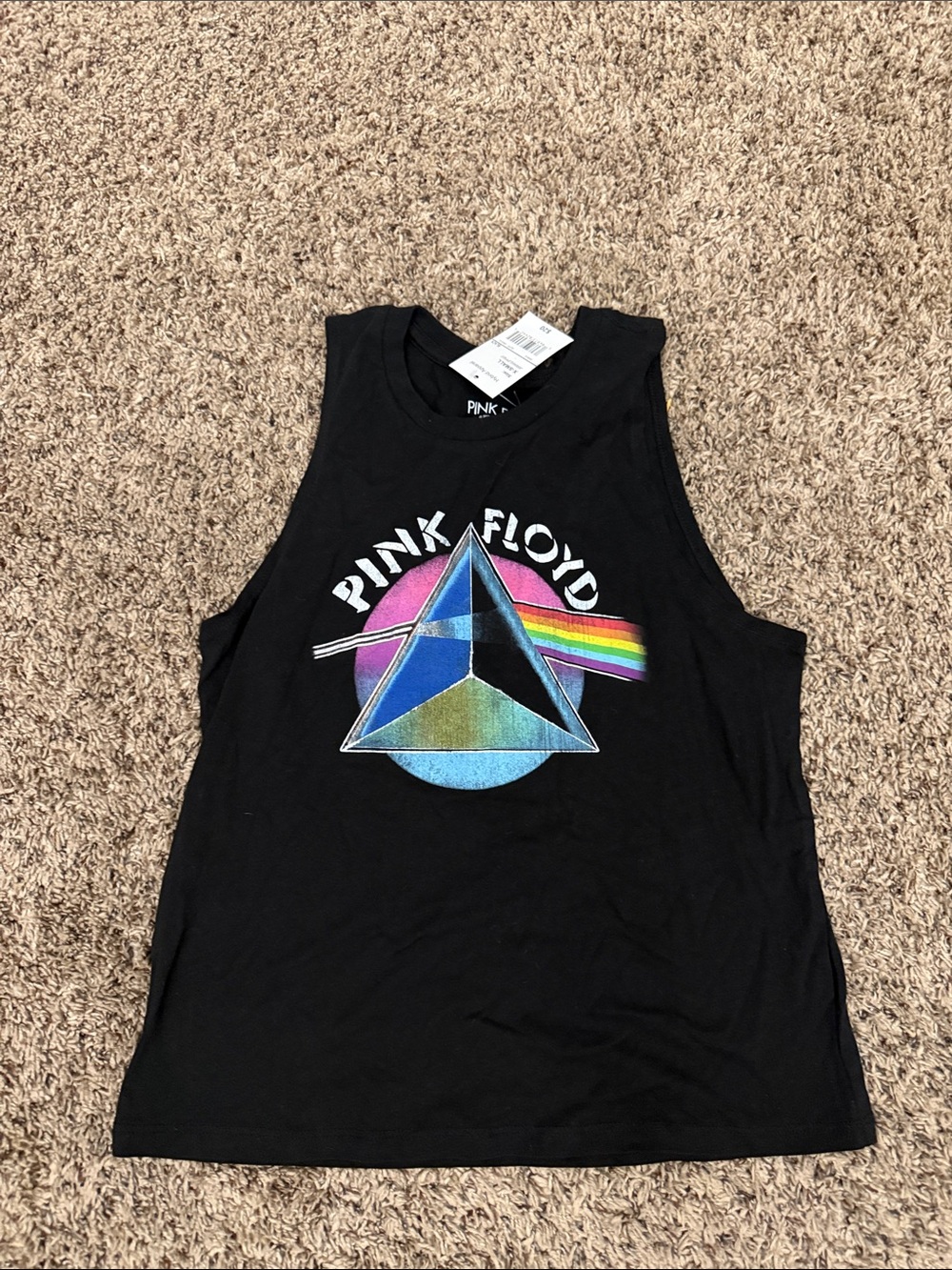 Hybrid Apparel Black Graphic Crewneck Tank